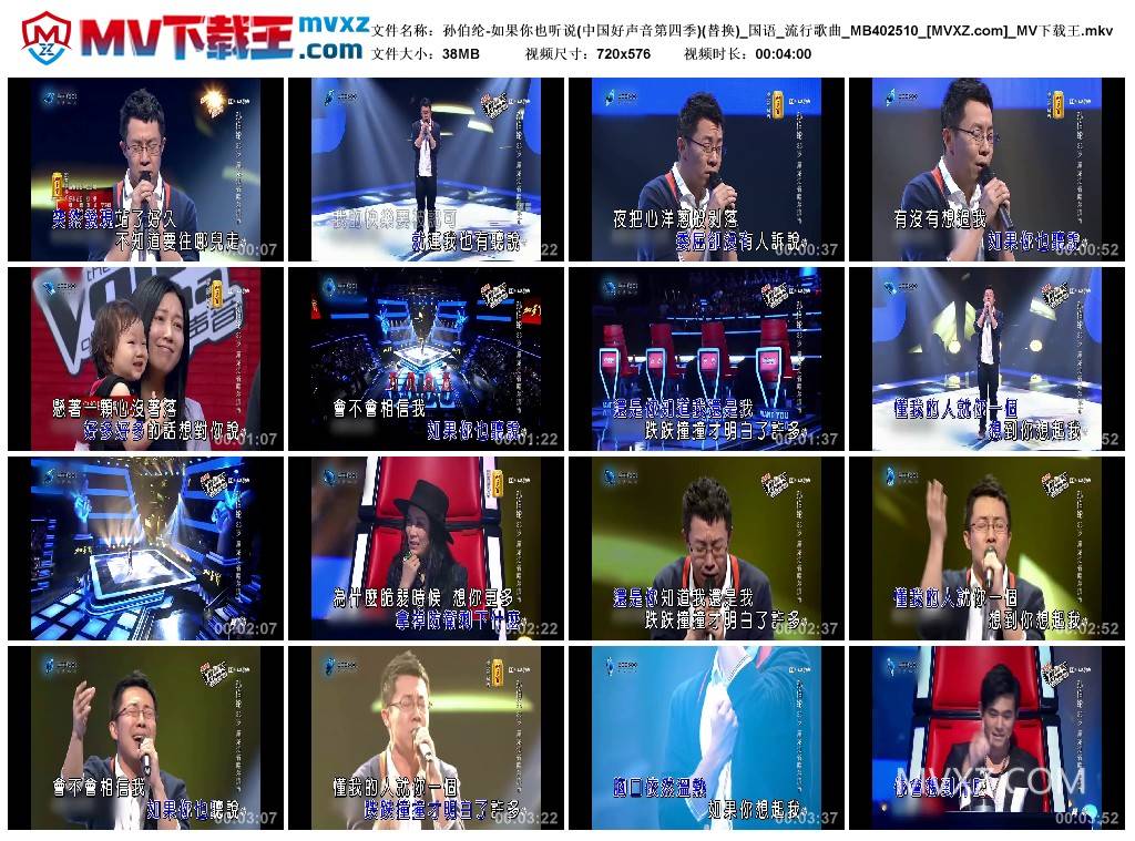 孙伯纶-如果你也听说(中国好声音第四季)(替换)_国语_流行歌曲_MB402510